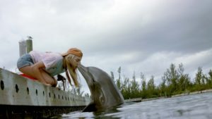 Dolphin Island Still - Annette Lovrien Duncan (Sheryl Williams) and Tyler Jade Nixon (Annabel Coleridge)